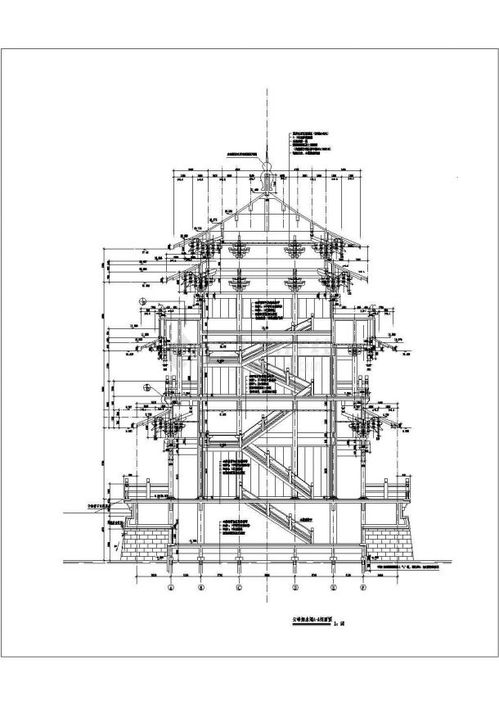 江南雅韻 三層仿古塔樓建筑設(shè)計(jì)概念方案